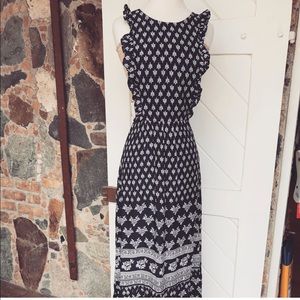 Navy blue maxi dress